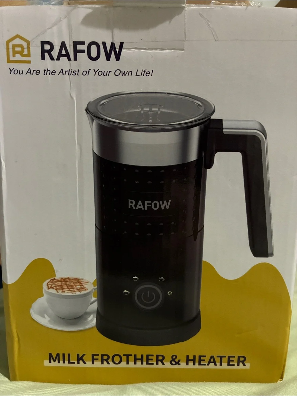 Rafow 4 in 1 Electric Milk Frother and Heater